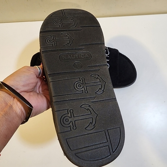 NAUTICA men's Black Slides size XL (13) - Picture 6 of 11